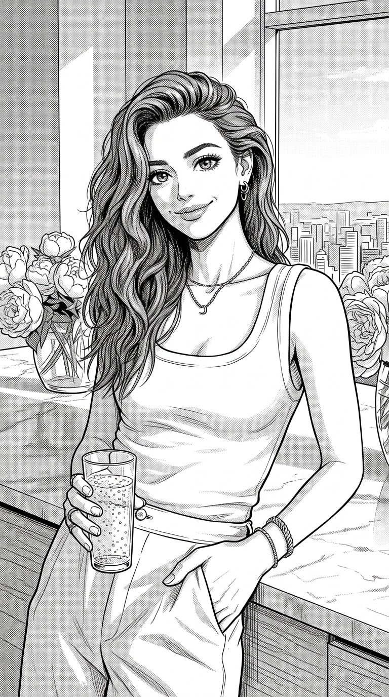 Manga Black & White Style After