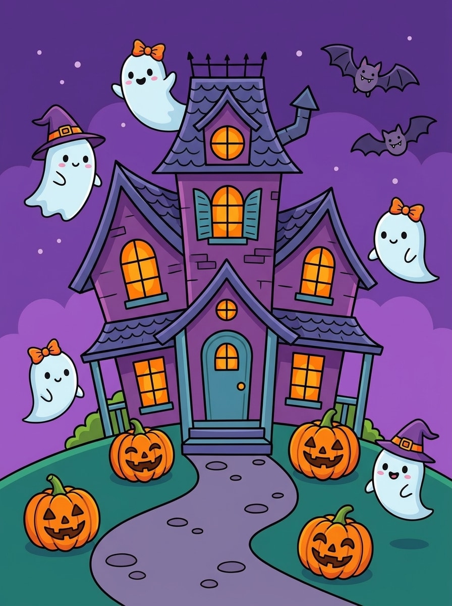 Cartoon Haunted House