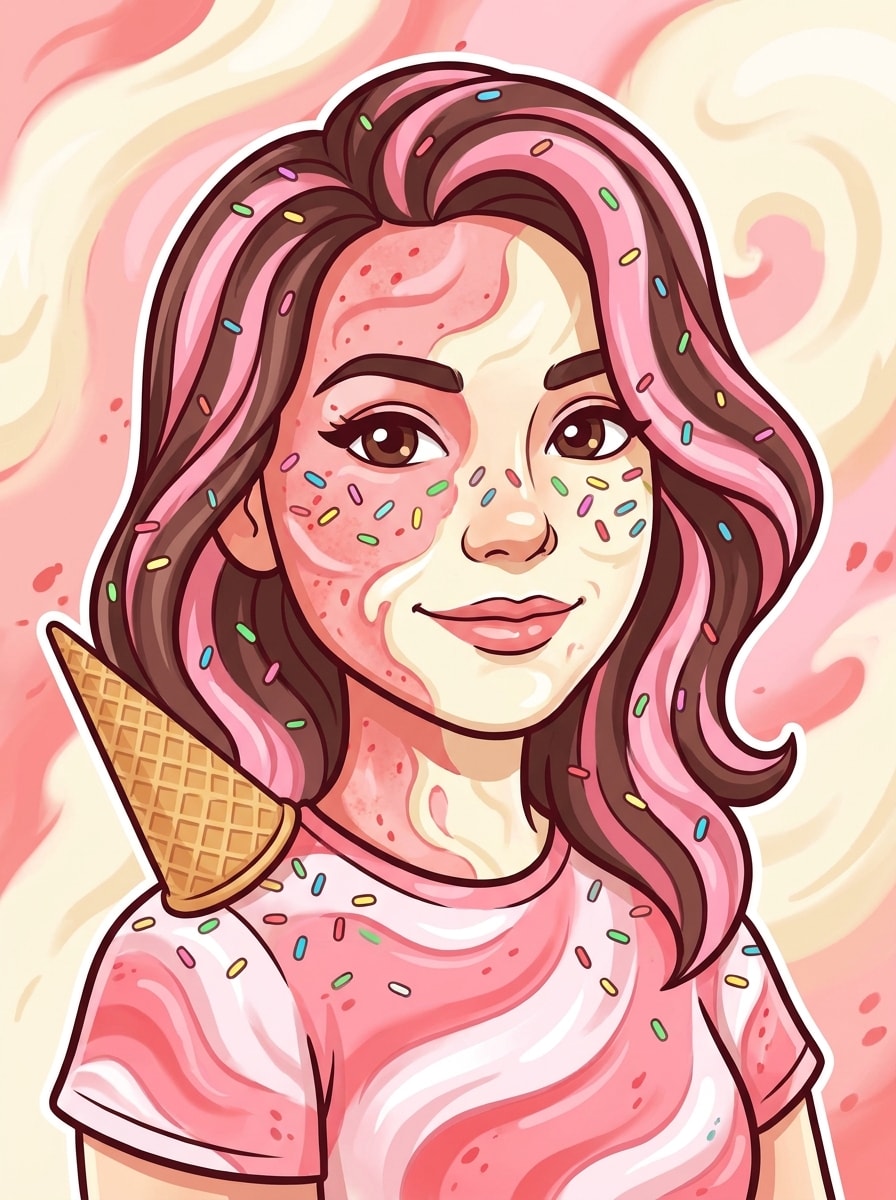 Cartoon Sprinkle Portrait
