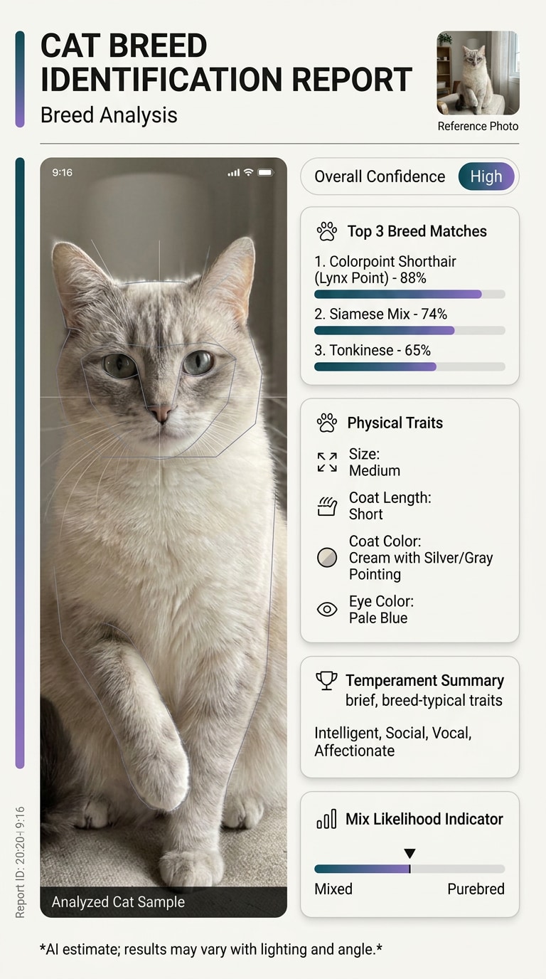 AI Cat Breed Identifier preview