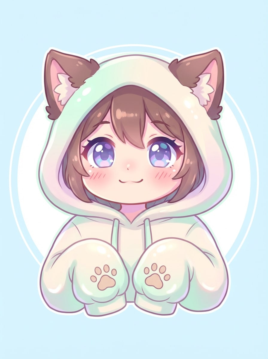 Cat Ear Kawaii Chibi