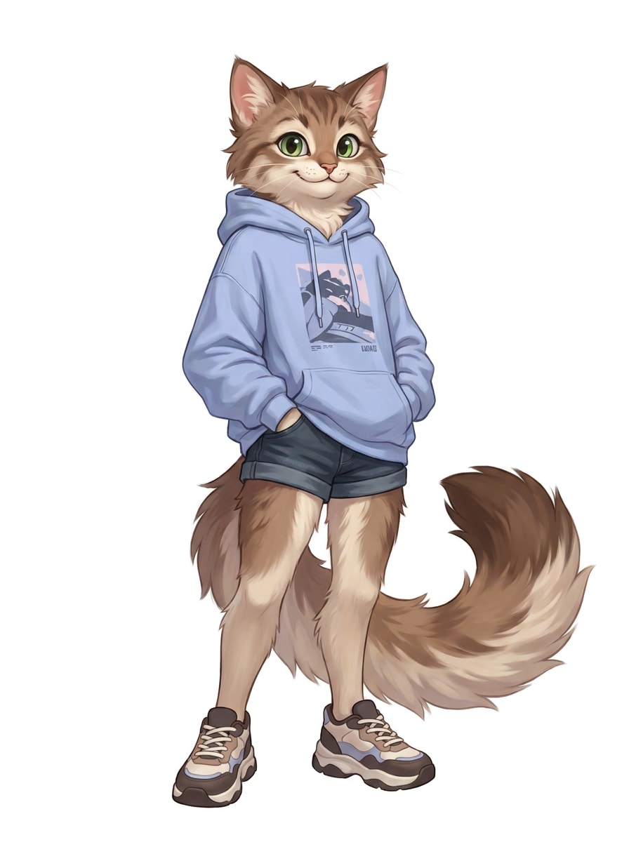 AI Cat Furry Character