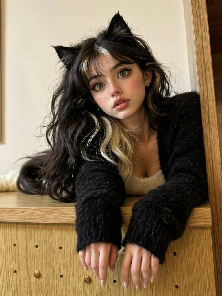Cat transformed into human