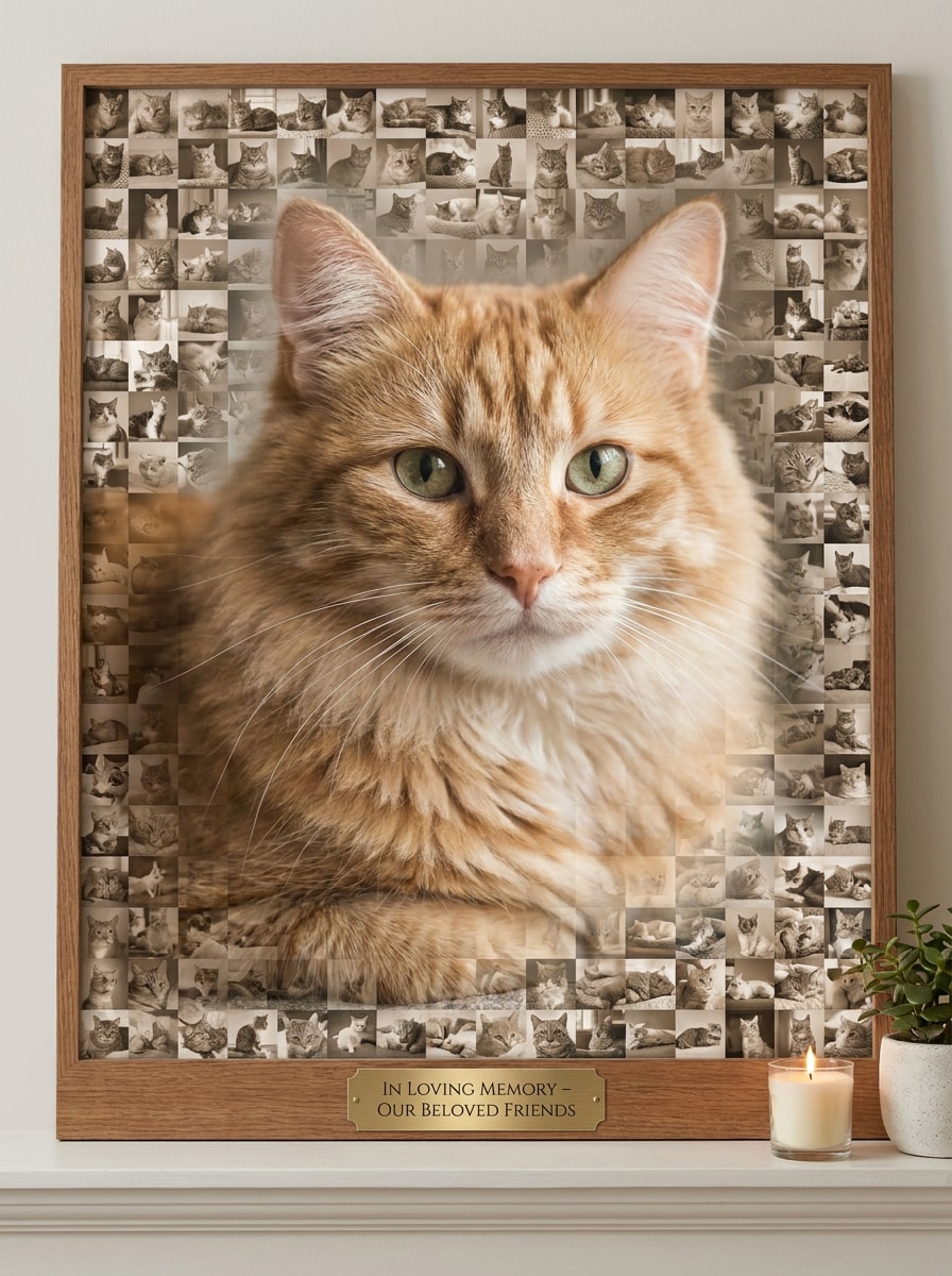 Cat Tribute Mosaic