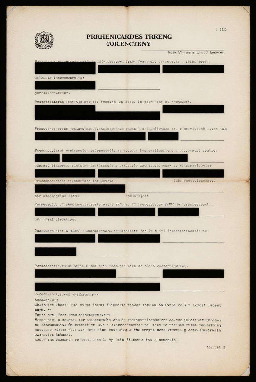Blackout Sensitive Document Details