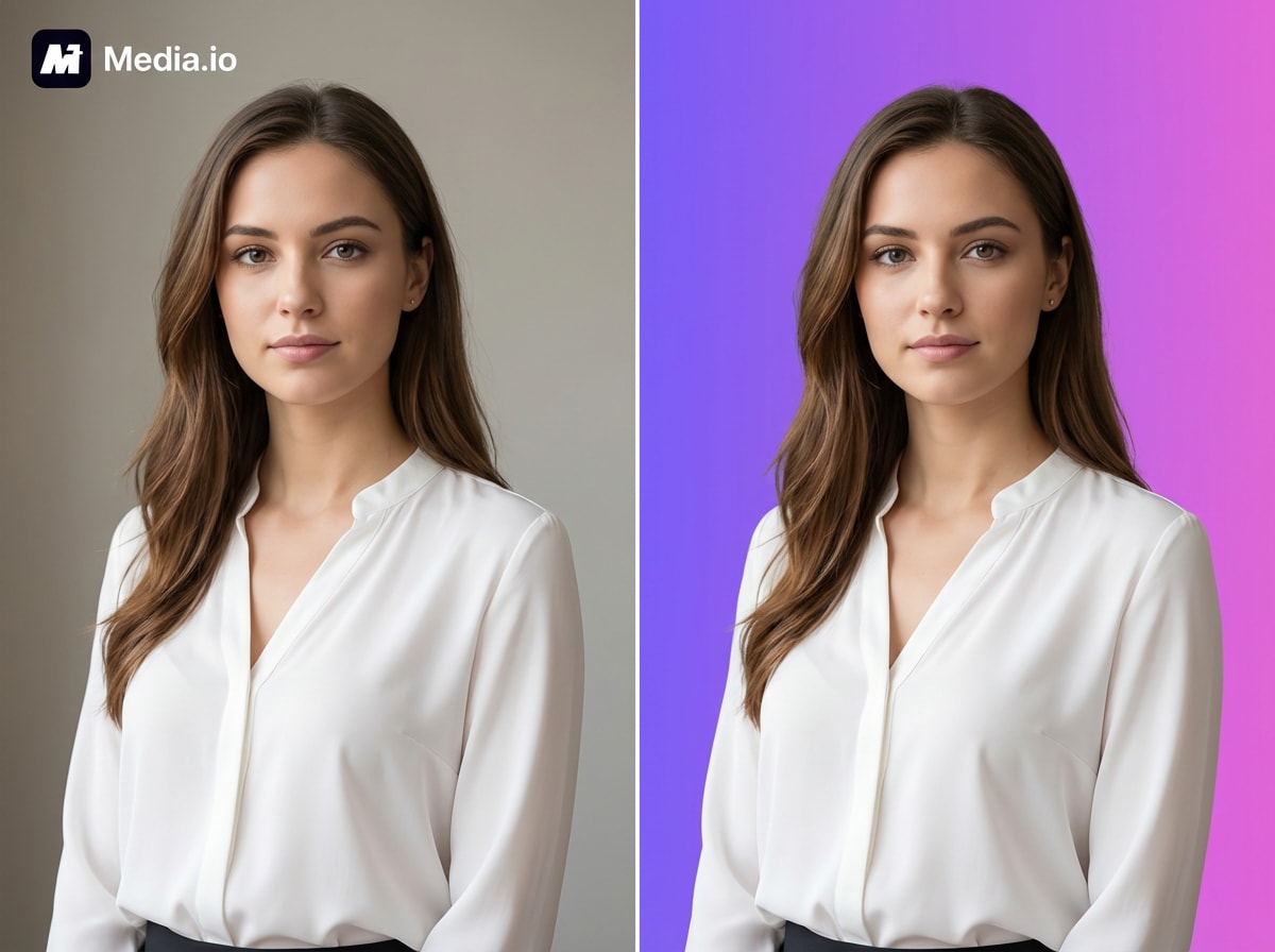 Change photo background colors with AI