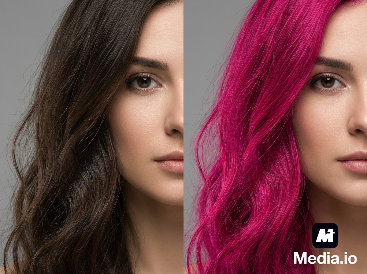 Change hair color with AI
