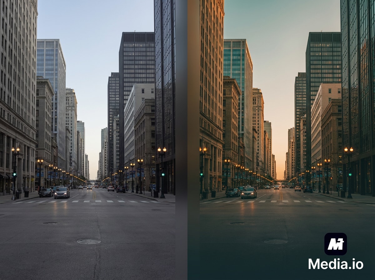 Adjust overall image tones with AI