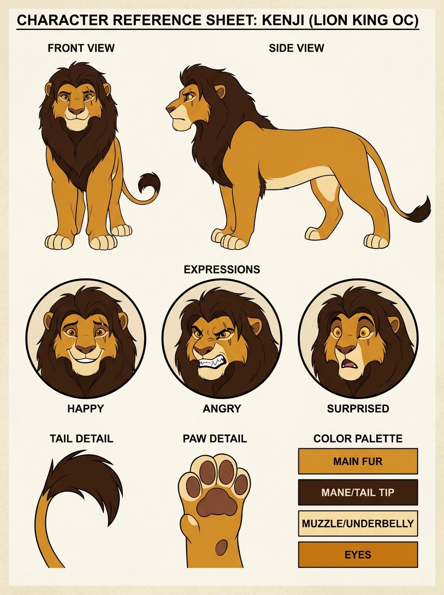 Character Turnaround Sheet