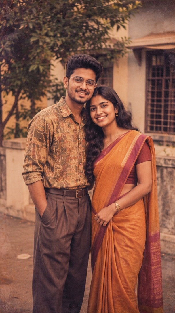 After result for 1980s Indian Couple Photo Prompt