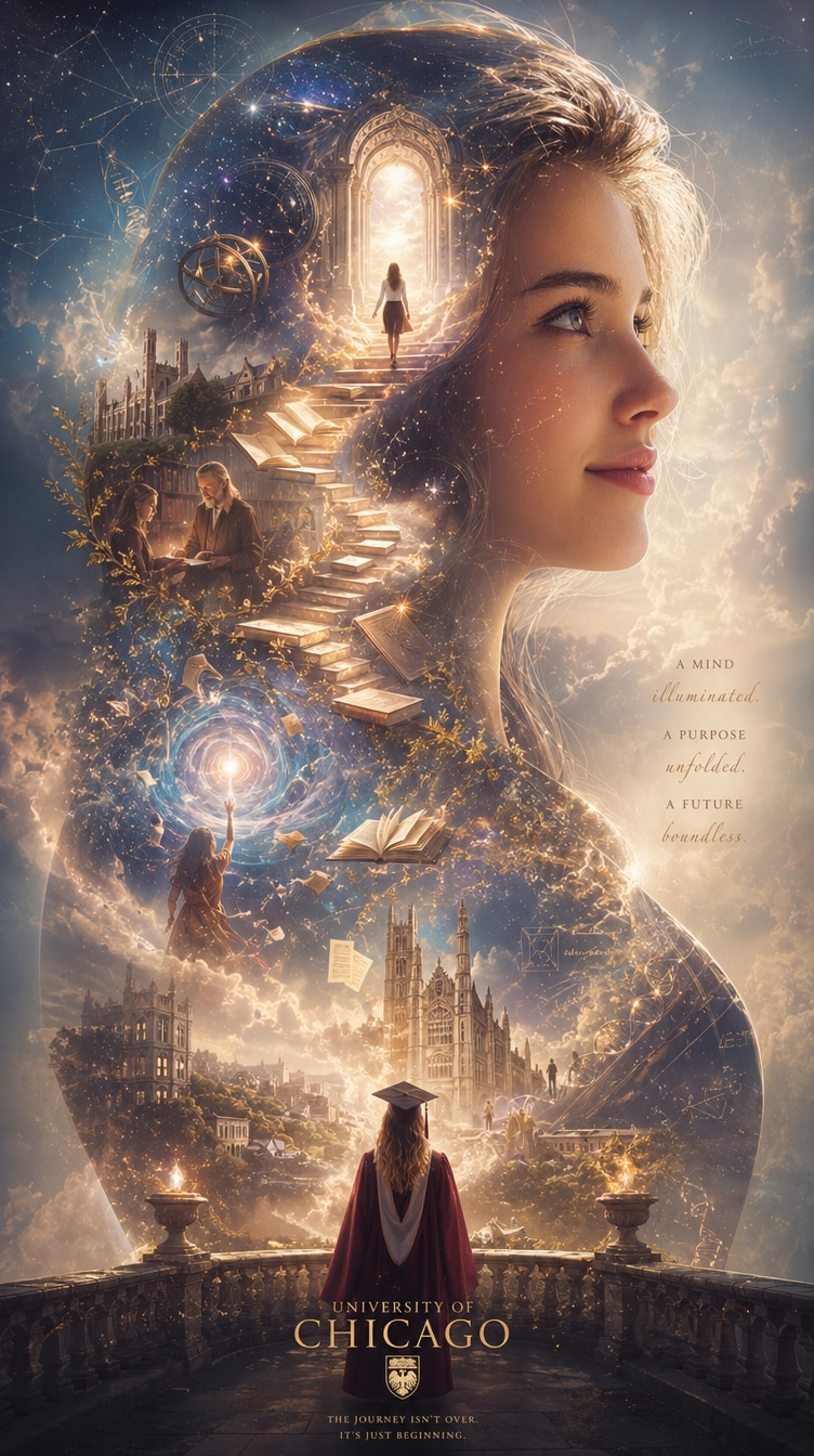 AI elite university graduation poster