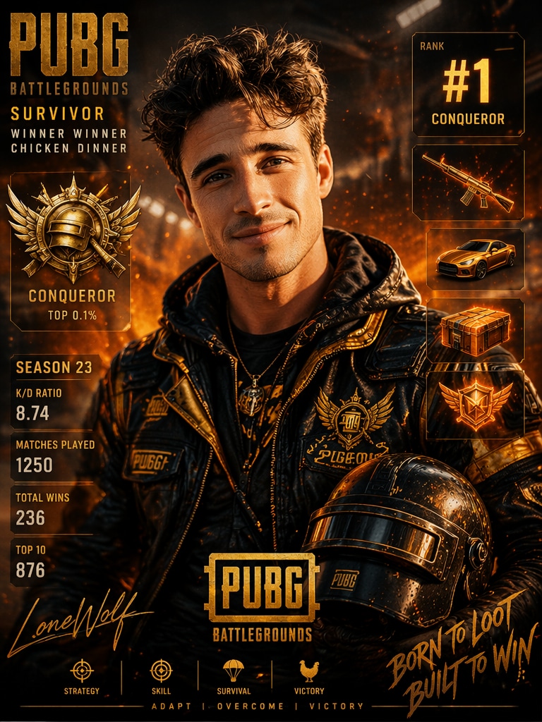 Battle Royale Icon ChatGPT BGMI Profile Prompt