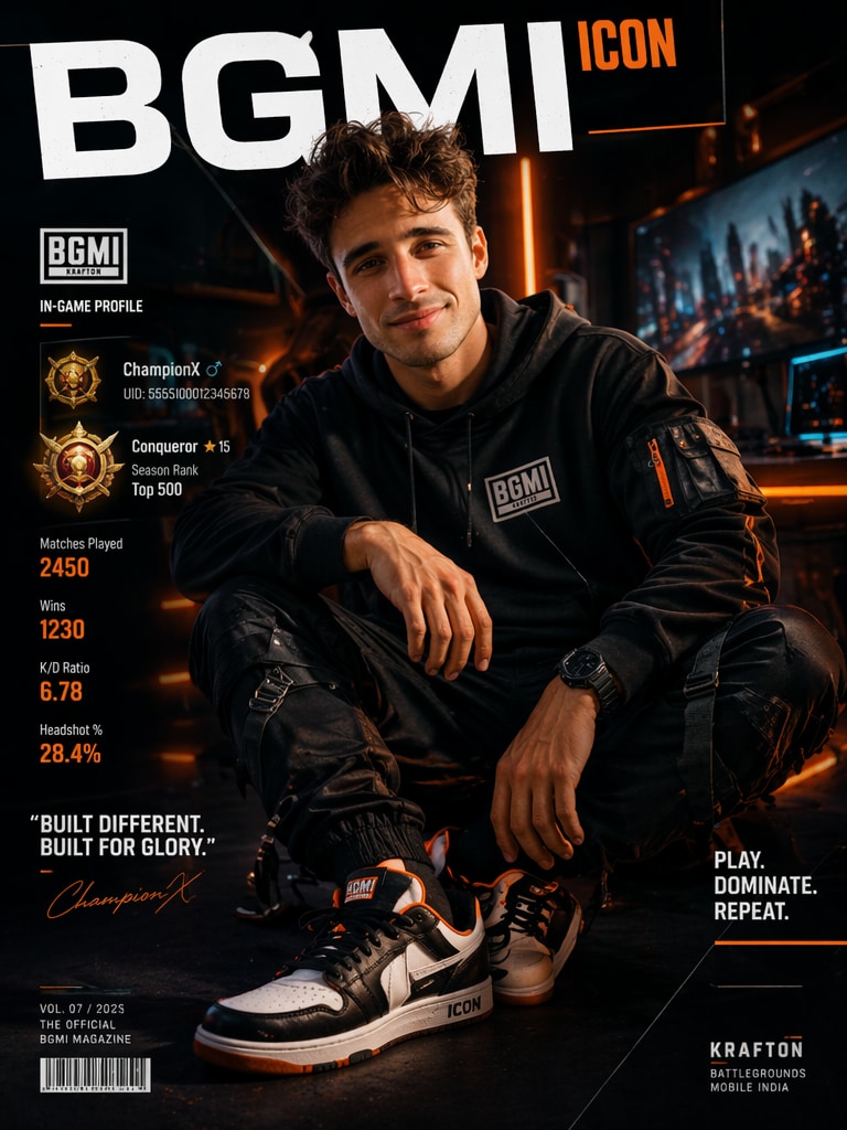Luxury Gamer Streetwear ChatGPT BGMI Profile Prompt