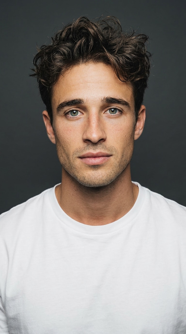 Studio monochrome portrait prompt