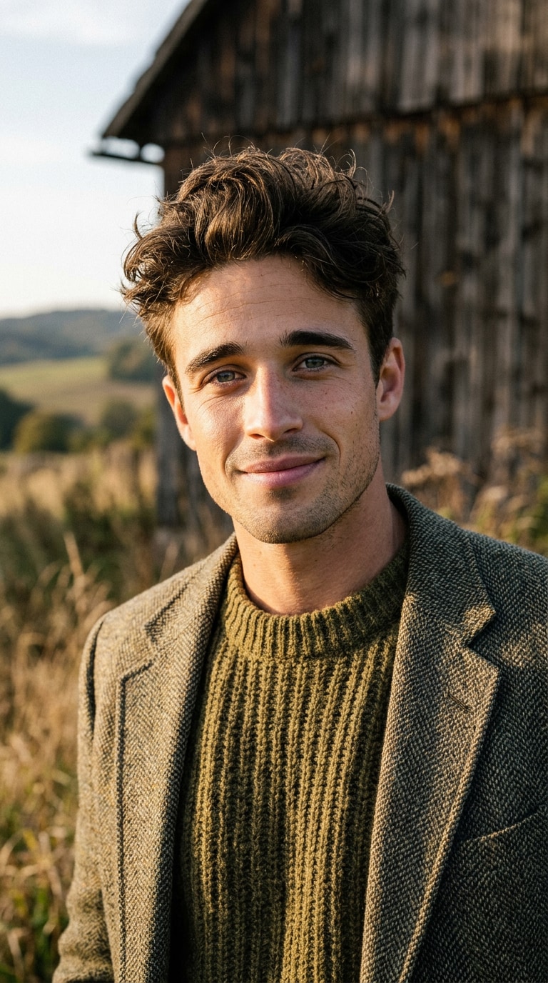 Countryside cinematic portrait prompt