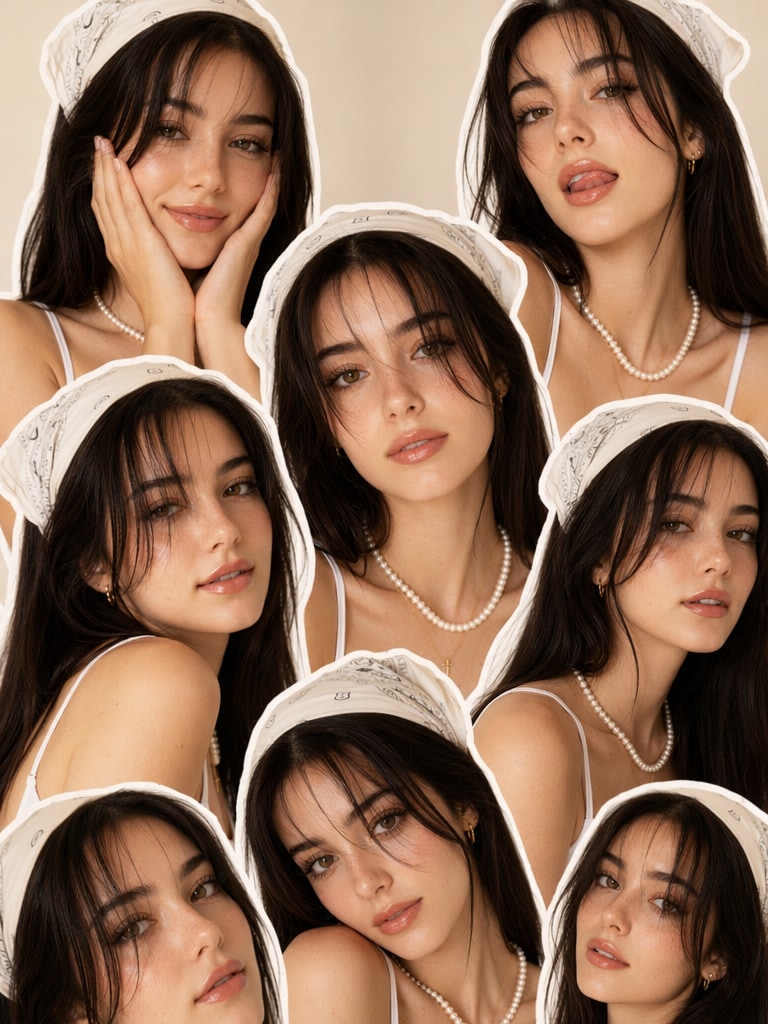 Y2K beauty editorial ChatGPT collage prompt