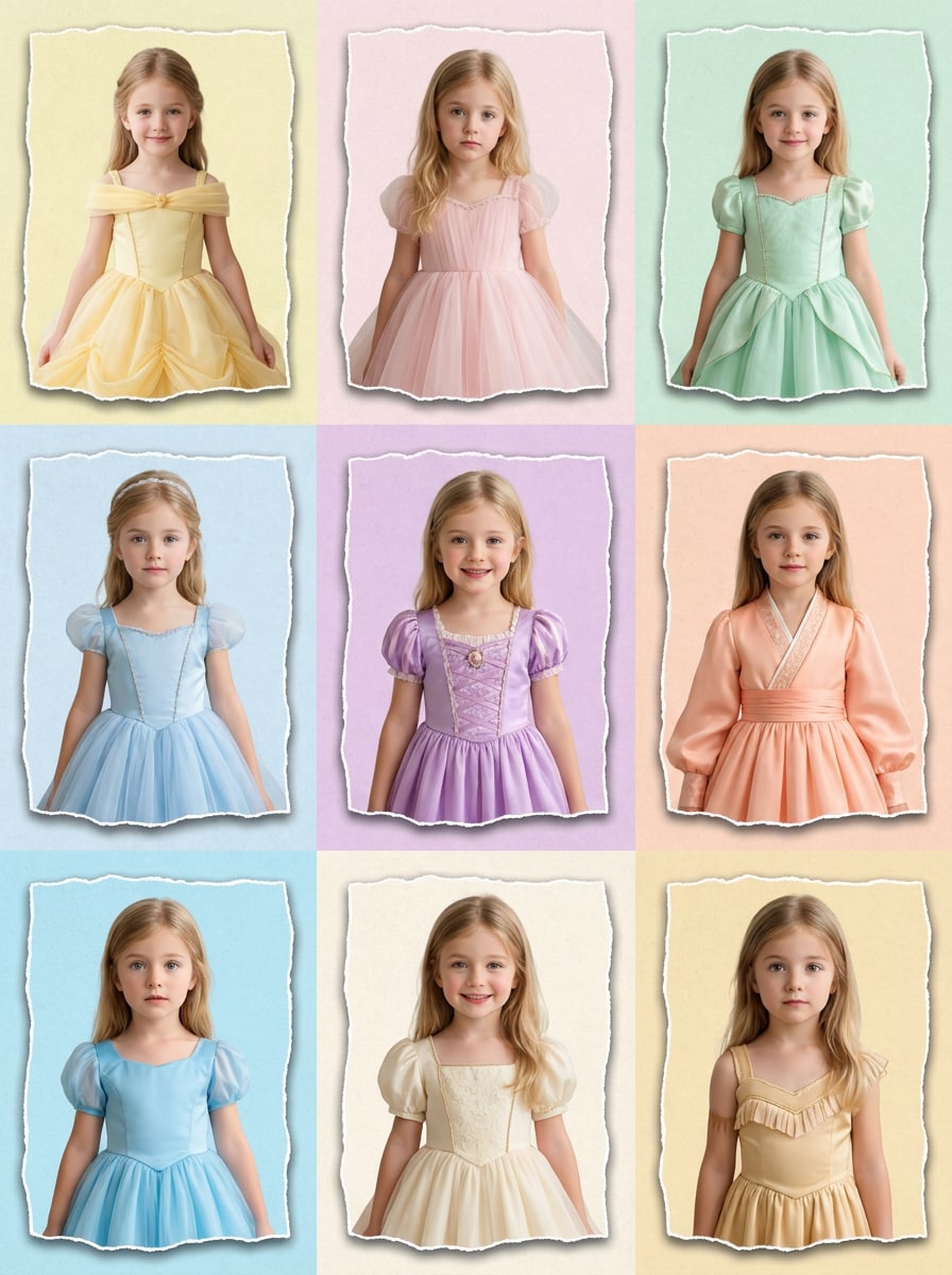 Clean 9-Panel Premium - Disney Princess Multiverse editorial luxury finish