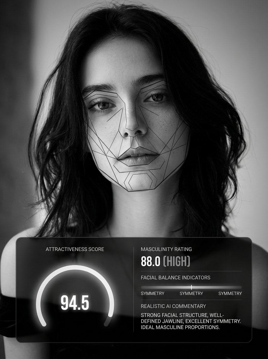 Male Attractiveness Rating ChatGPT Face Rating Prompt