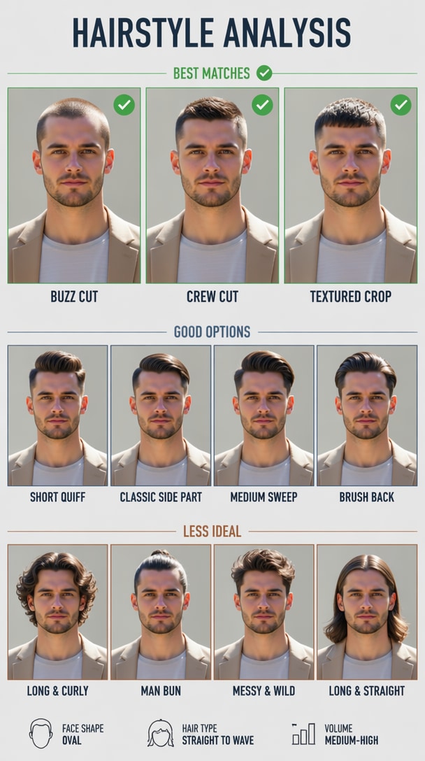 AI hairstyle analysis male