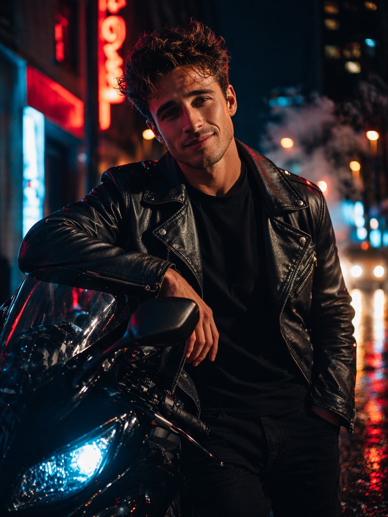 Motorcycle Bad Boy Style Prompt