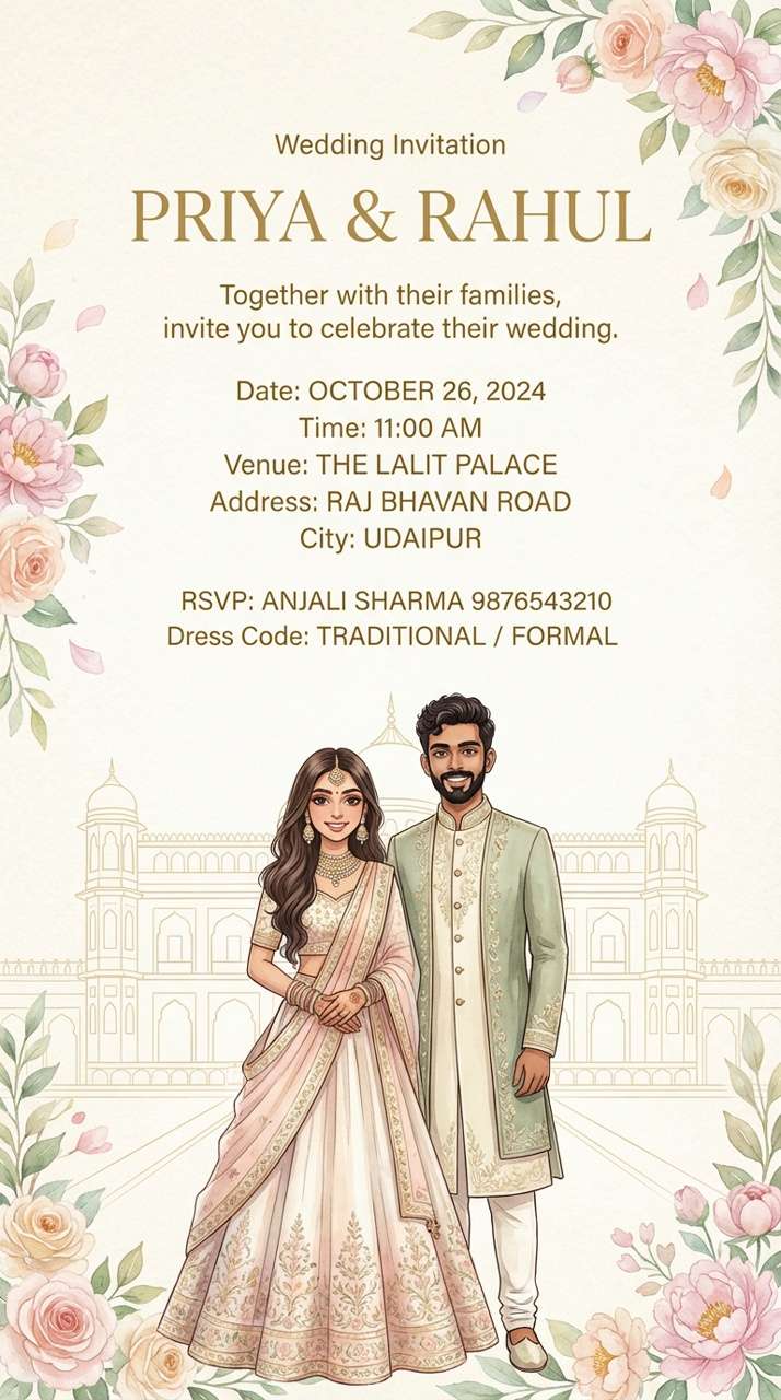 ChatGPT Wedding Caricature Template 01