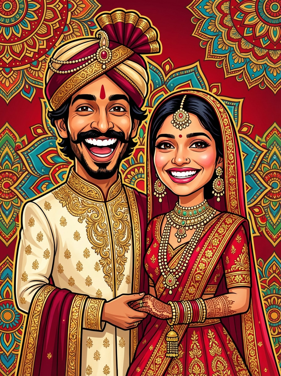 Wedding Caricature Style 03