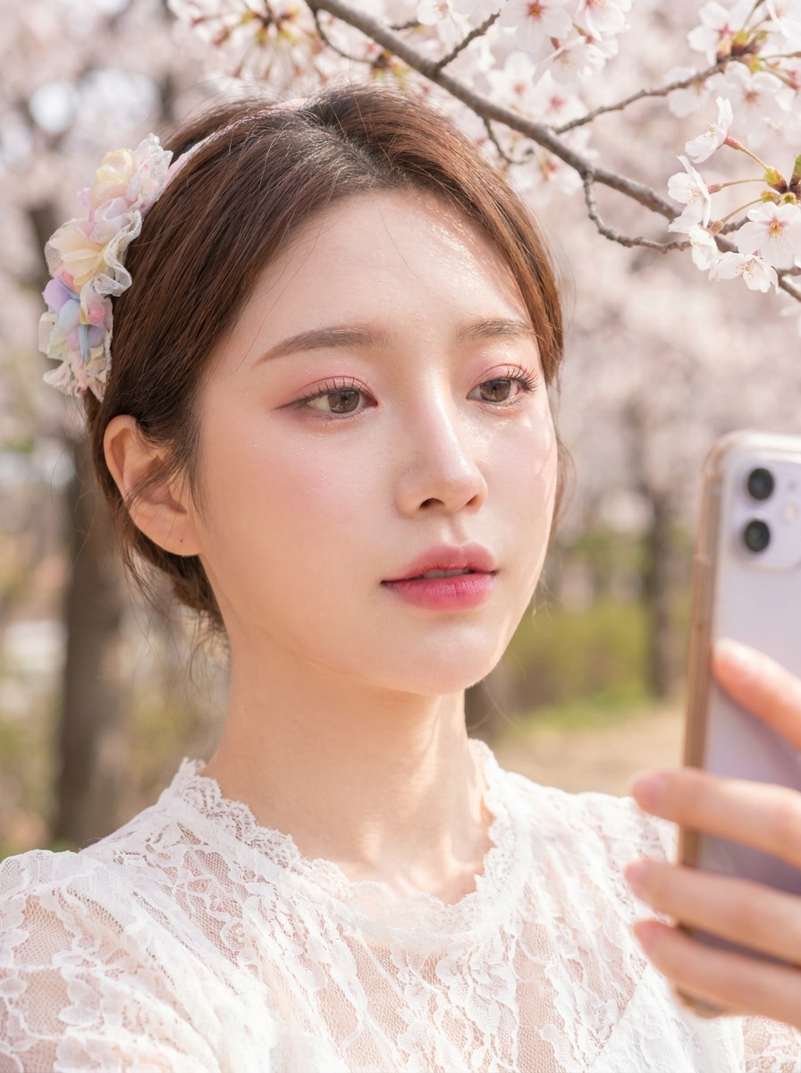Cherry Blossom Makeup