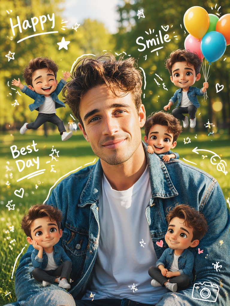 Boy Chibi Park Edit Prompt