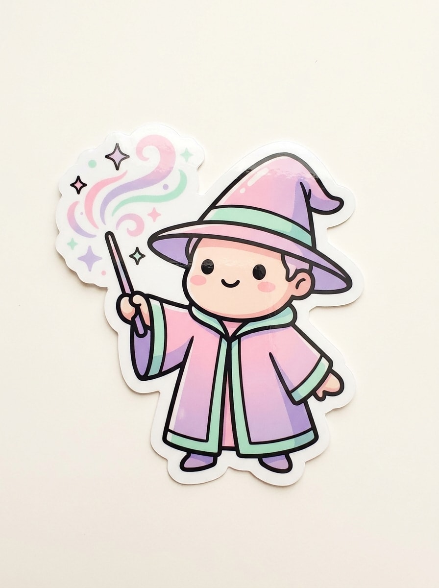 Chibi Wizard Sticker