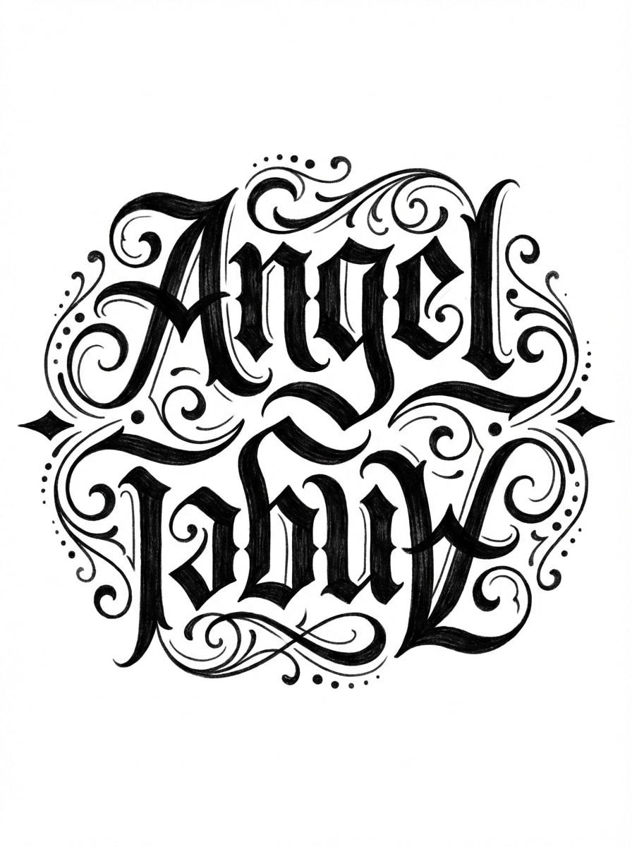 Chicano Lettering Ambigram