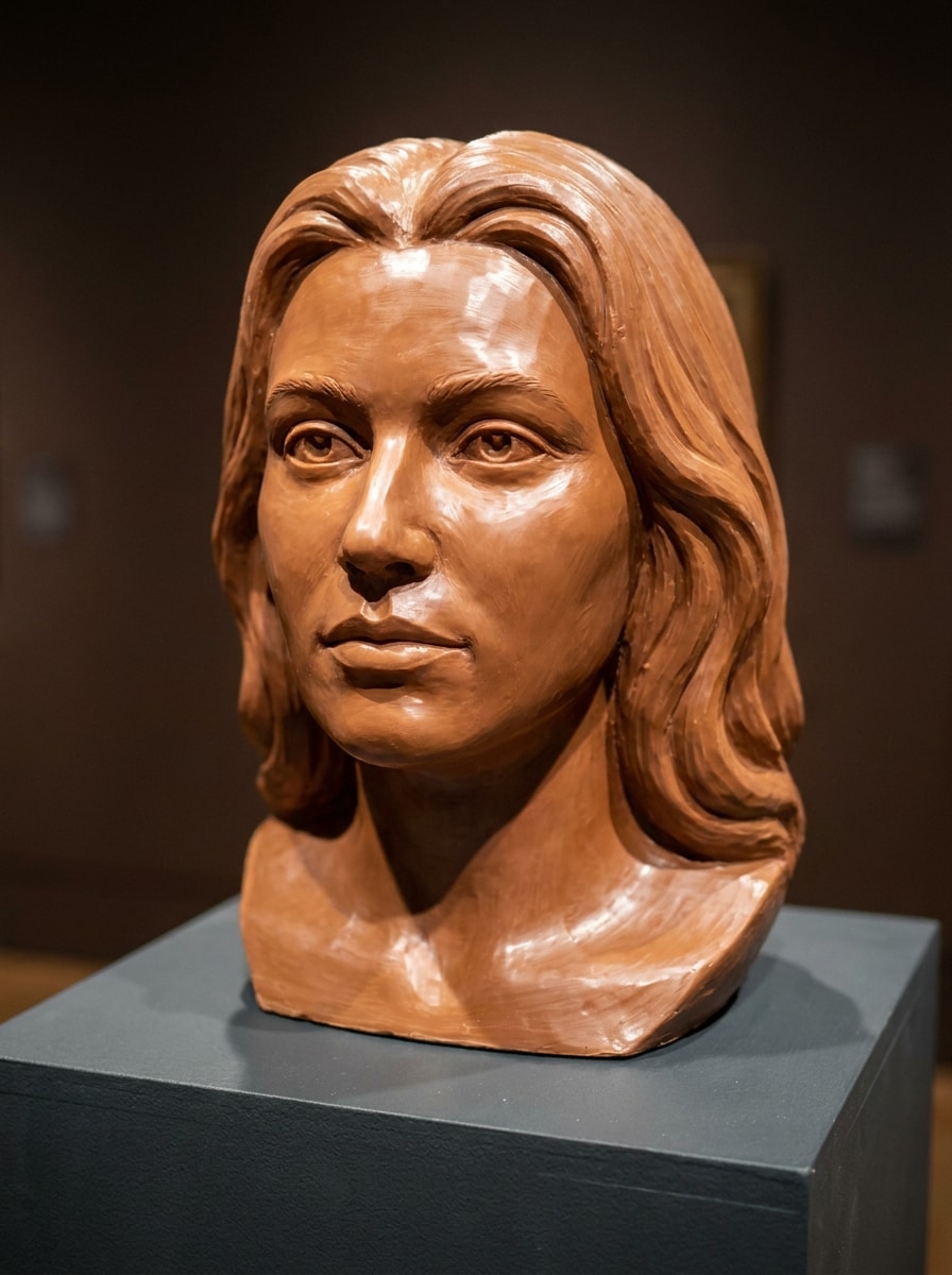 Chocolate Sculpture Portrait