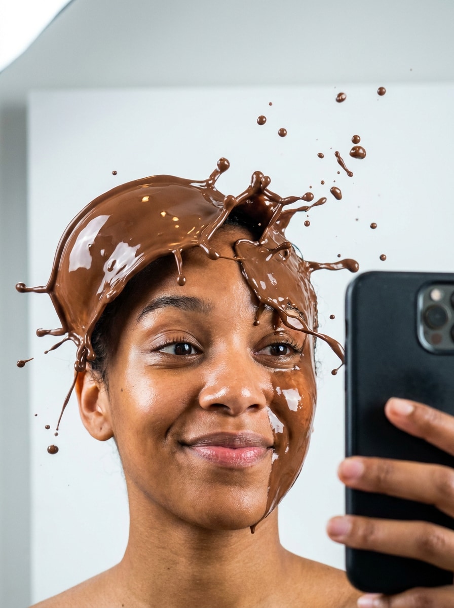 Chocolate Splash Selfie
