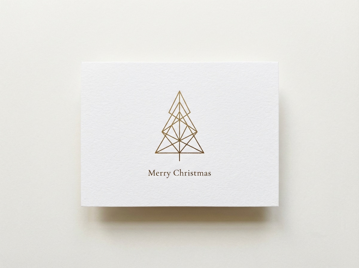 Minimalist Christmas card reference image