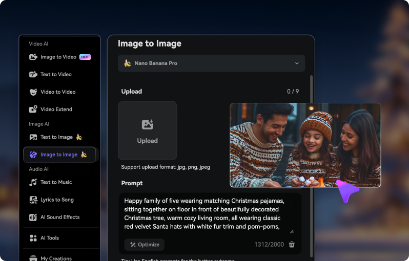 Step 2 — Choose an AI Christmas template