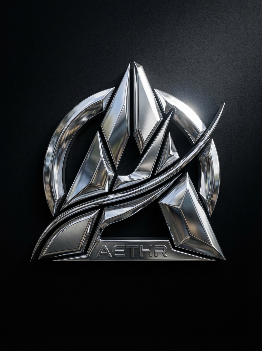 Chrome 3D Emblem