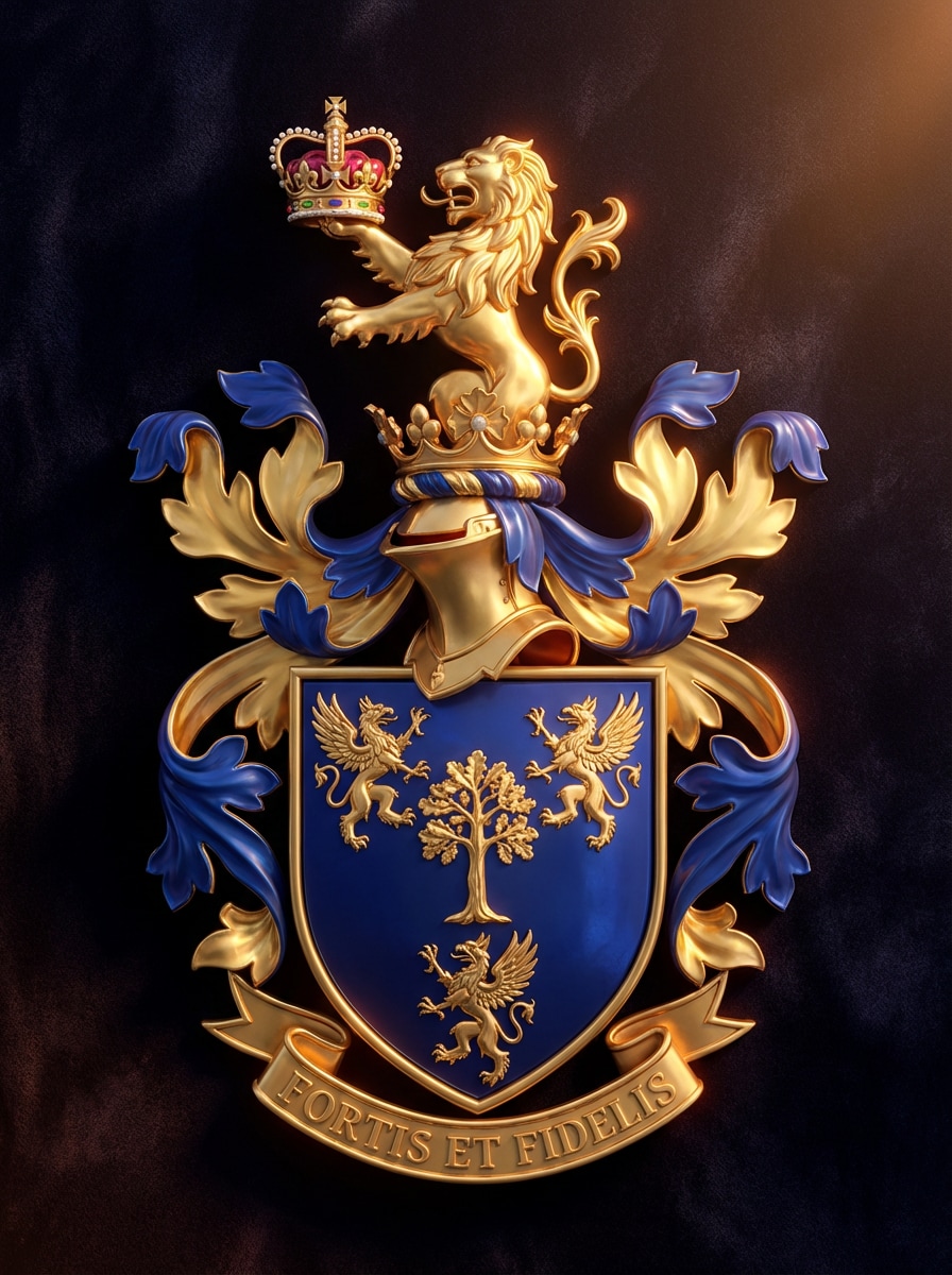 Cinematic 3D Heraldic Emblem