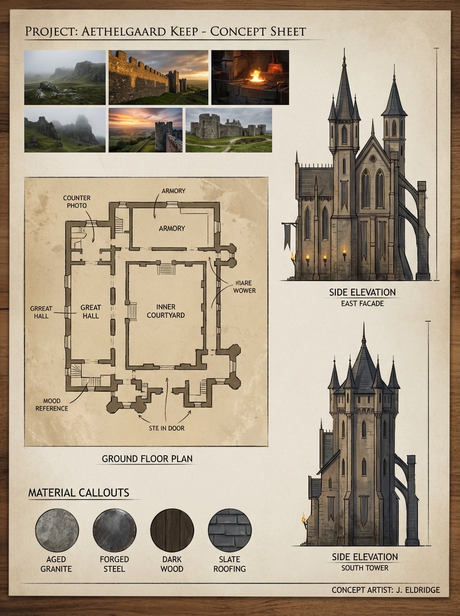 Cinematic Castle Sheet