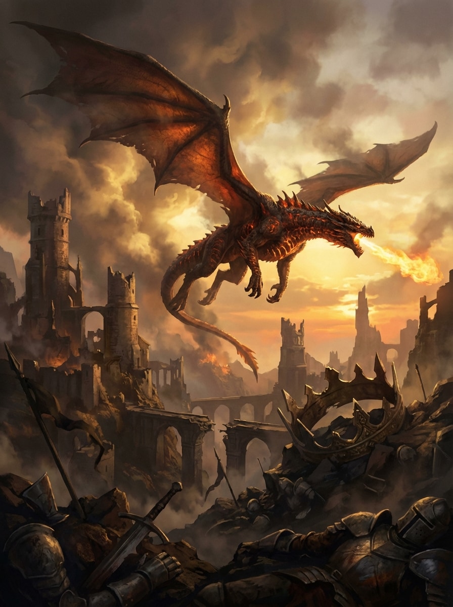 Cinematic Dragon Concept Art