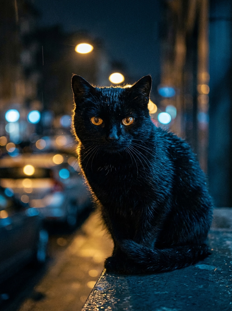 Cinematic Moody Cat