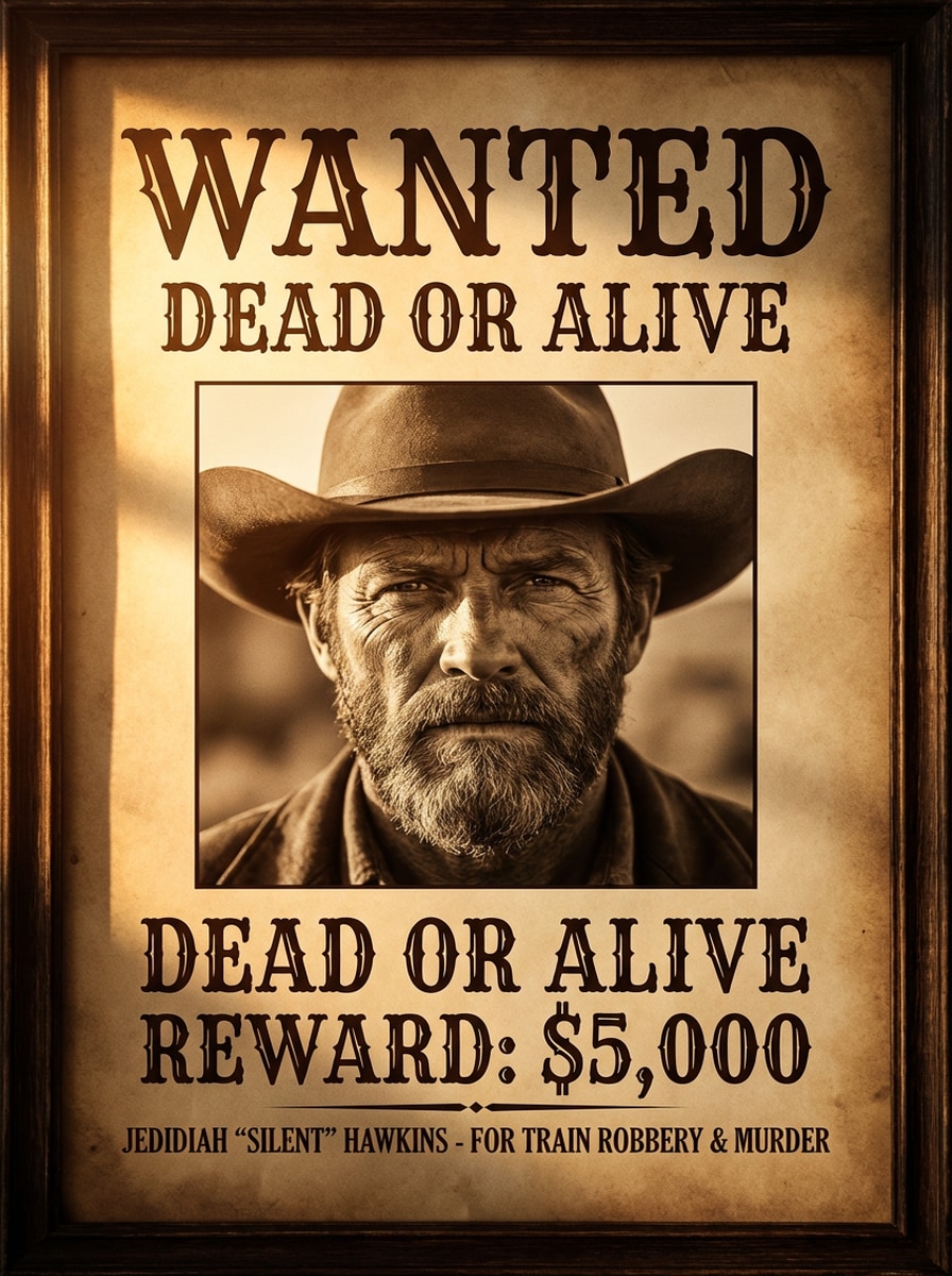 Cinematic Outlaw Portrait