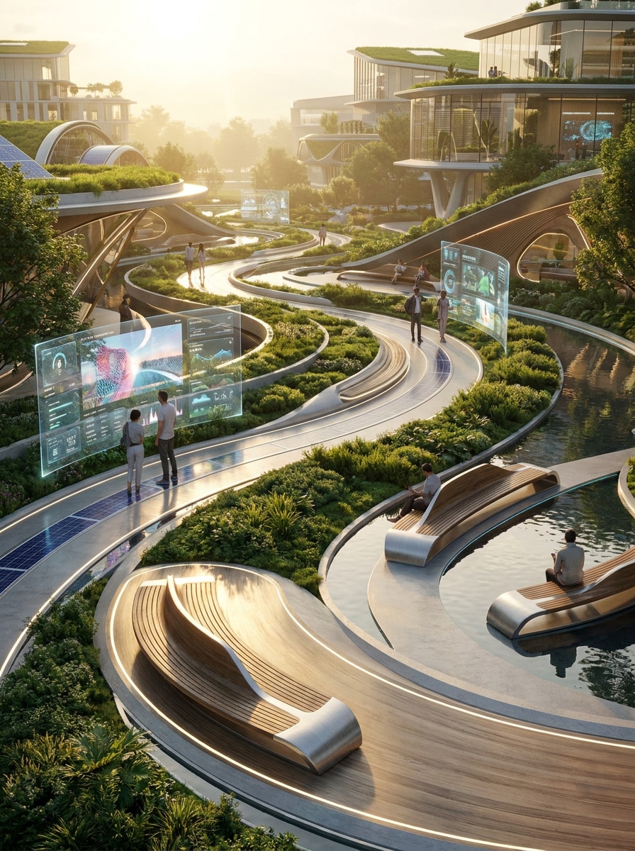 Cinematic Smart City Park