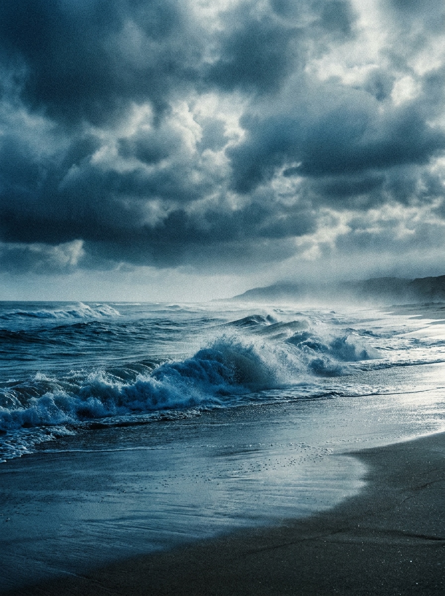 Cinematic Storm Beach