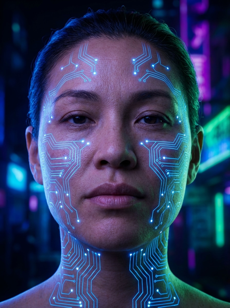 Bio-Cybernetic Circuit Skin Style