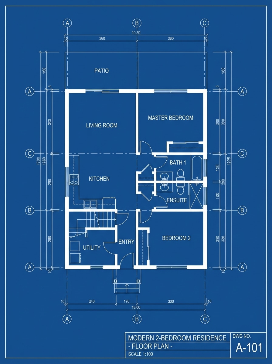 Classic Blue Blueprint