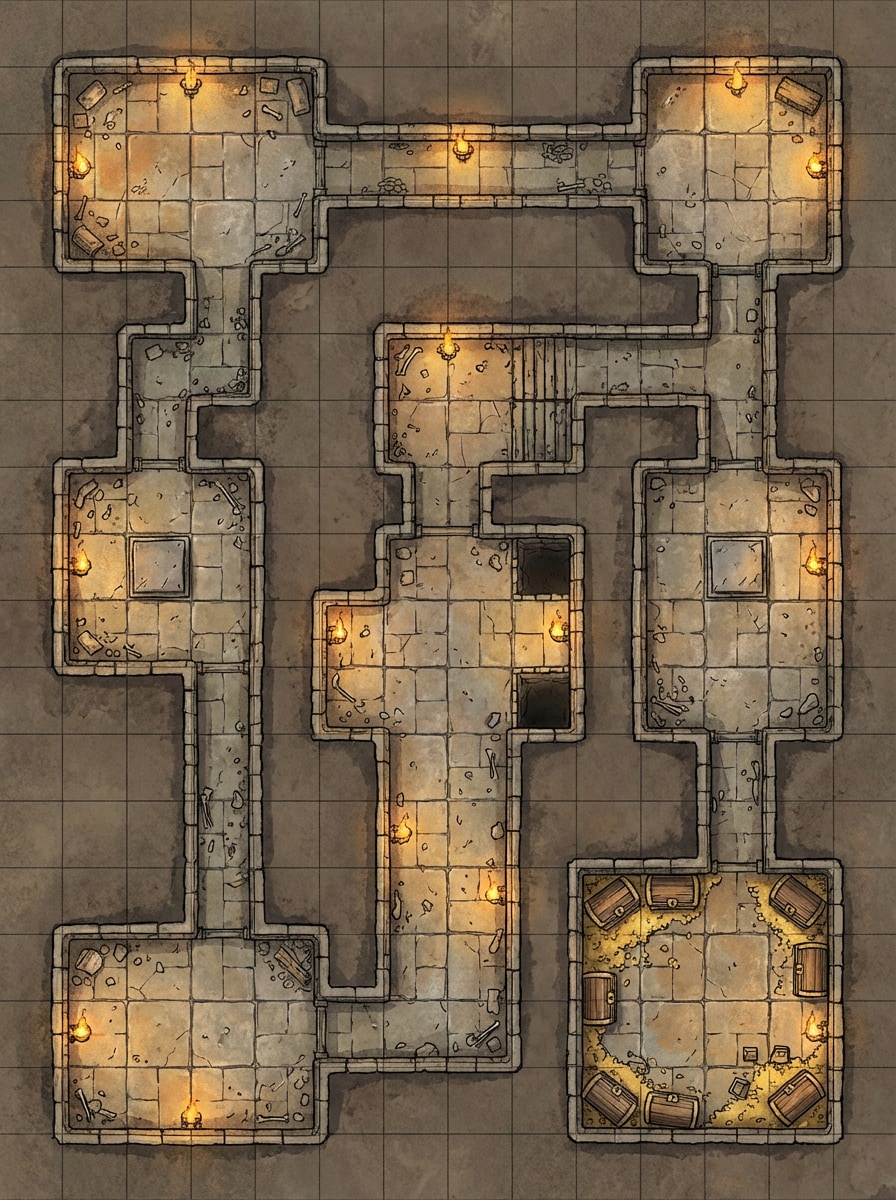 Classic Grid Dungeon