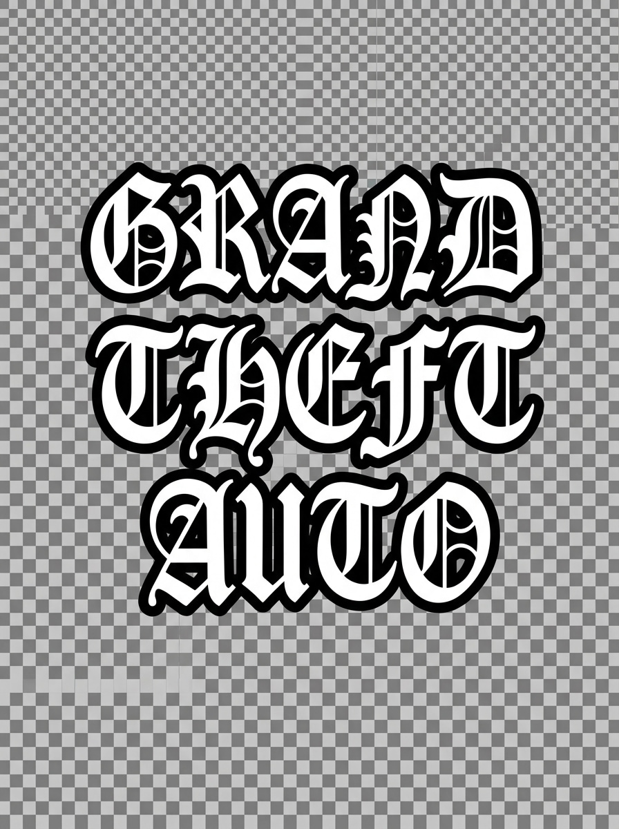 Classic Black and White Stacked Logo