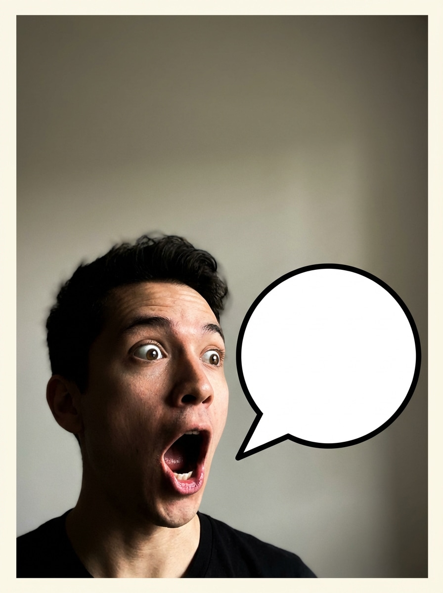 Classic Meme Speech Bubble