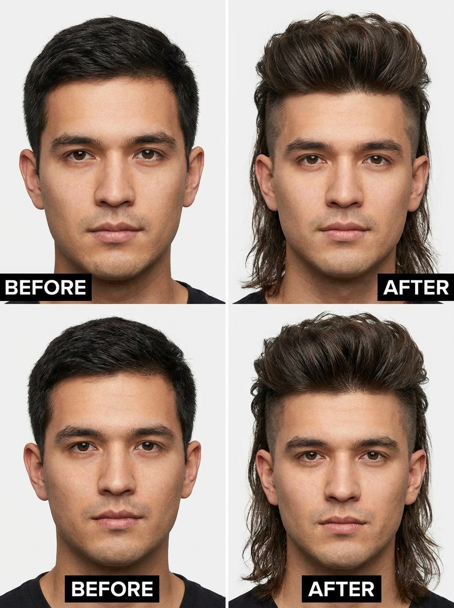 Classic Retro Mullet