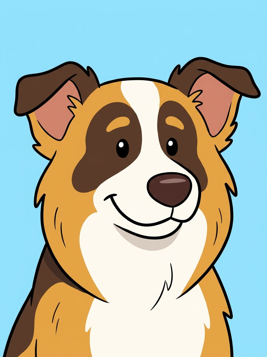 Clean Outline Cartoon