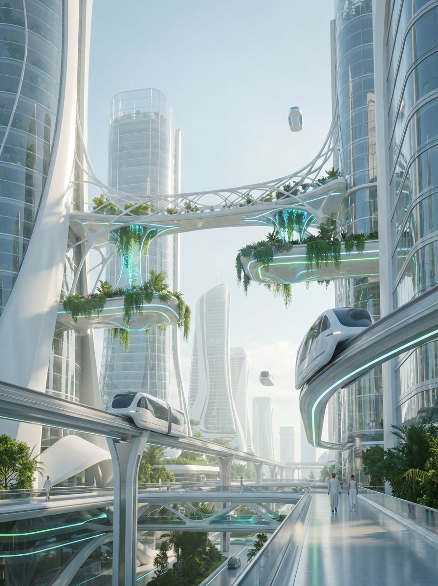 Clean White Smart City